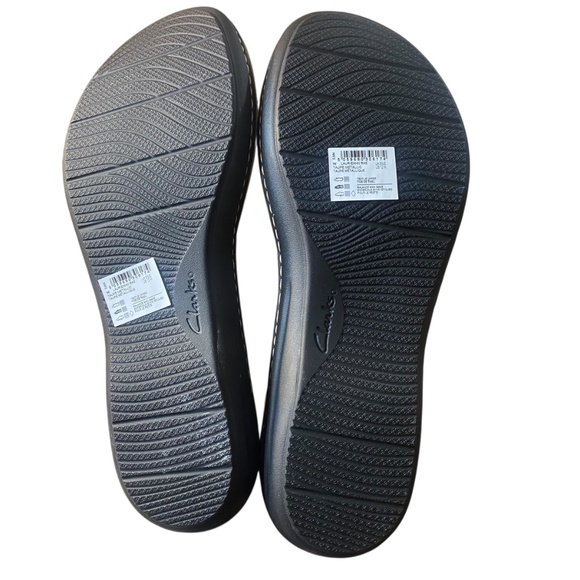 Clarks Laurieann Rae Women's Sandal Size 12W WIDE Taupe Metallic Comfort Thong - Picture 9 of 13